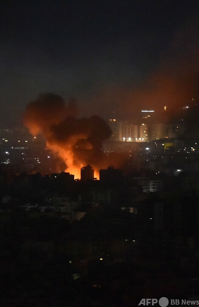 イスラエル軍、ベイルート南部を新たに攻撃 避難勧告直後