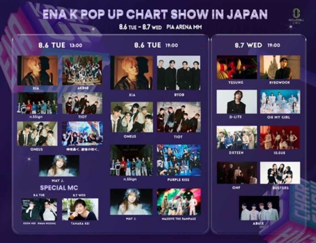 日韓話題のアーティストが集結！！ 「2024 ENA K POP UP CHART SHOW IN JAPAN」全出演者決定！ 写真1枚 国際 ...