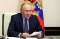 ロシアのウラジーミル・プーチン大統領。モスクワ郊外で（2022年4月14日撮影）。(c)Mikhail Klimentyev / Sputnik / AFP