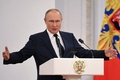 ロシアのウラジーミル・プーチン大統領。モスクワの大統領府（クレムリン）にて（2022年4月26日撮影）。(c)NATALIA KOLESNIKOVA / AFP