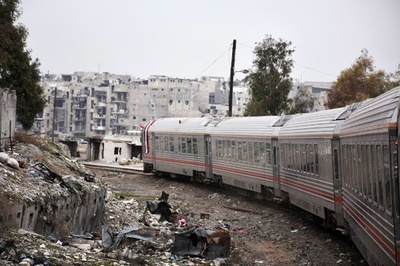 アレッポ東部、4年ぶりに鉄道運行が再開 シリア政府軍の奪還で