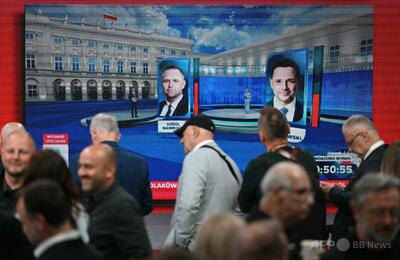 ポーランド大統領選接戦、EU懐疑派ナブロツキ氏勝利か