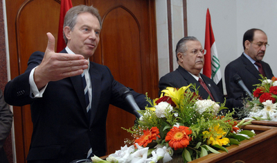 ブレア首相がバグダッド訪問、直前にはグリーンゾーンへの砲撃が - イラク