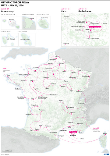パリ五輪聖火リレーのルート発表 組織委会長「信じられない」と称賛