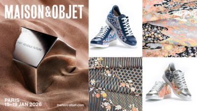 浅草の靴メーカー アクストのアップサイクル着物シューズ