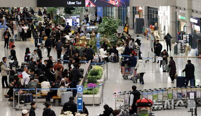 韓国・仁川空港、旧正月利用者は1日平均21万9800人…過去最多