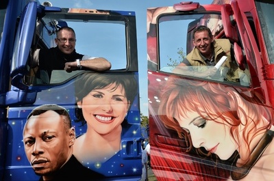 車体はカンバス！フランスで装飾トラックのコンテスト