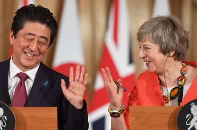 安倍首相、英の合意なき離脱回避に期待 メイ氏の離脱案支持