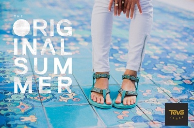 ストラップ付きスポーツサンダル「テバ」 、ポップアップストアをオープン