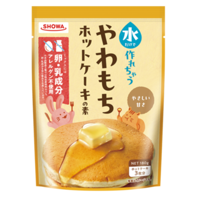 2026年春夏家庭用新商品『水だけでやわもちホットケーキの素』2026年3月1日新発売