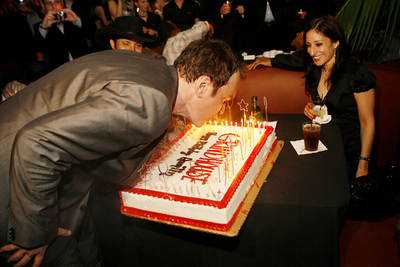 映画「The Grindhouse」プレミアでタランティーノ監督の誕生祝い - 米国