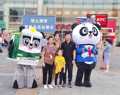 成都発の「パンダ特別列車」、四川省外へ