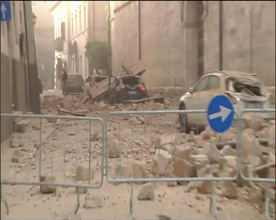 イタリア中部でM6.6の強い地震、26日に続き