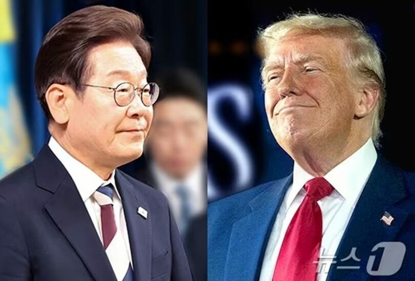 イ・ジェミョン大統領とトランプ米大統領(c)Reuters/news1