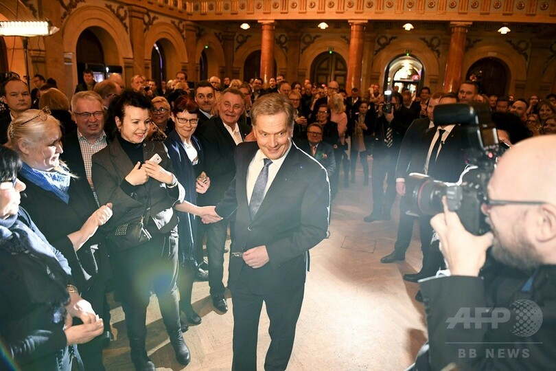 フィンランド大統領選、現職ニーニスト氏が圧勝