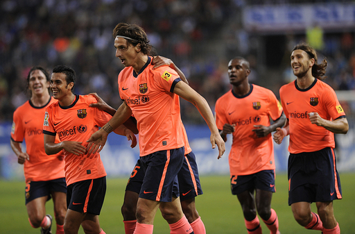 バルセロナ　イブラヒモビッチ　2枚セット FCバルセロナが無傷の5連勝、イブラヒモビッチは開幕5試合連続ゴール