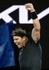 男子テニス、メルボルン・サマー・セット、シングルス決勝。優勝を喜ぶラファエル・ナダル（2022年1月9日撮影）。(c)Mike FREY / AFP