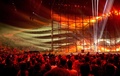 デンマークの首都コペンハーゲン（Copenhagen）で開かれた欧州国別対抗歌謡祭「ユーロビジョン・ソング・コンテスト（Eurovision Song Contest）」で、準決勝のドレスリハーサルに臨むオーストリア代表のコンチータ・ウルスト（Conchita Wurst、2014年5月7日撮影）。(c)AFP/SCANPIX DENMARK/NIKOLAI LINARES