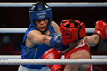 東京五輪、ボクシング女子ミドル級の試合（2021年8月8日撮影）。(c)Luis ROBAYO / AFP