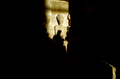 エジプトのアスワン（Aswan）南部にあるアブ・シンベル（Abu Simbel）神殿内の国王ラムセス2世（Ramses II）の彫像（2002年撮影）。(c)AFP/KHALED DESOUKI