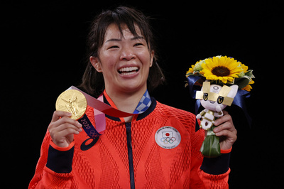 川井梨紗子が金 五輪レスリング女子フリー57キロ級