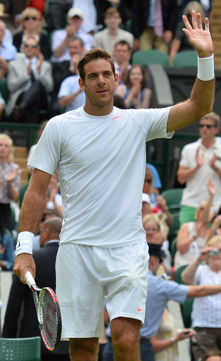 デルポトロが3回戦進出、ウィンブルドン選手権