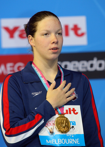 ＜第12回世界水泳選手権＞競泳、ジーグラー 女子800メートル自由形で金メダルを獲得 - オーストラリア