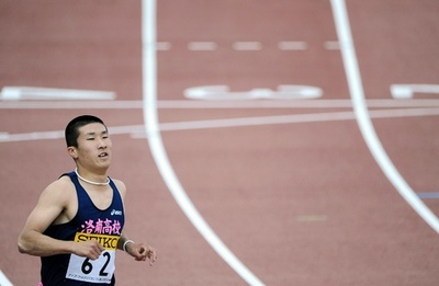 桐生は10秒40で3位、陸上男子100メートル