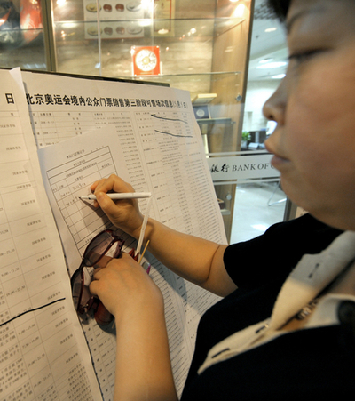 北京五輪チケットのオンライン販売サイトで遅延、主催者側は否定