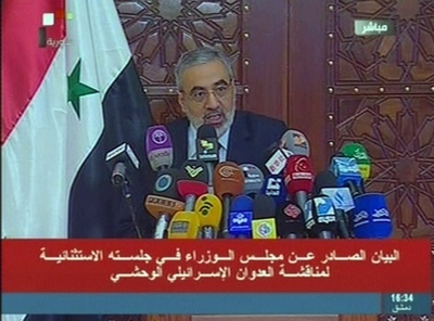 イスラエル軍高官、シリア軍施設などへの攻撃を認める