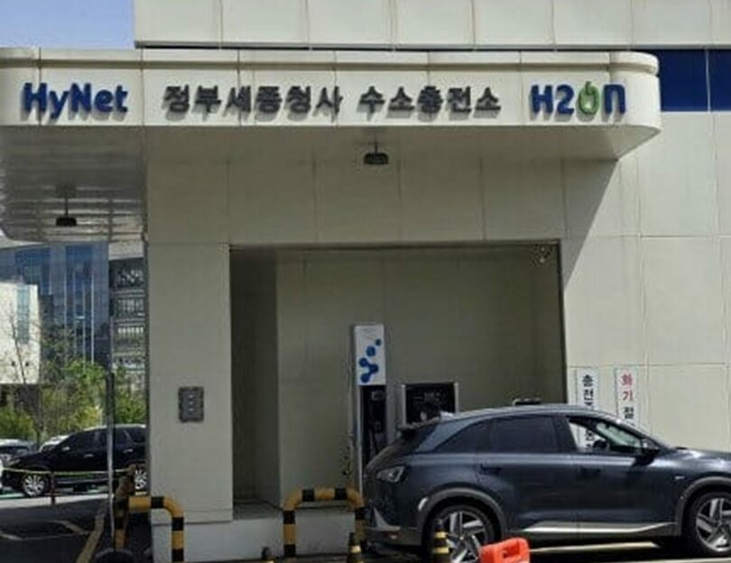 政府世宗庁舎の水素ステーション(c)KOREA WAVE