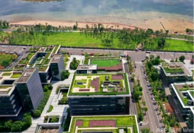 二酸化炭素排出ほぼゼロ、中国成都に初の「ニアゼロカーボン建築」 