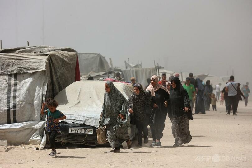 イスラエル軍、ガザ市住民に「人道地区」への避難呼びかけ