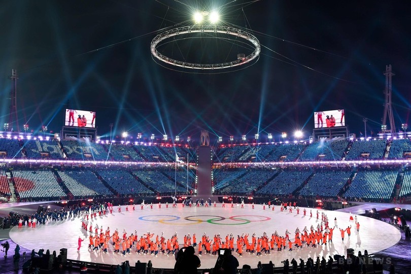 日本代表選手団が開会式に登場 平昌冬季五輪 写真9枚 国際ニュース Afpbb News