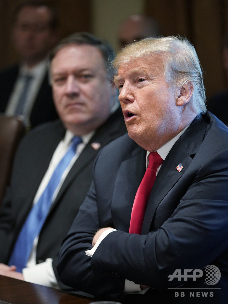 ポンペオ長官の訪朝中止 トランプ大統領が発表、中国を批判 ポンペオ長官の訪朝中止 トランプ大統領が発表、中国を批判
