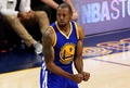 14-15NBAファイナル、クリーブランド・キャバリアーズ対ゴールデンステイト・ウォリアーズ。25得点を記録したゴールデンステイト・ウォリアーズのアンドレ・イグダーラ（2015年6月16日撮影）。(c)AFP/Getty Images/Jason Miller