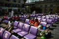 タイの首都バンコクのフアランポーン駅（2021年6月22日撮影）。(c)Lillian SUWANRUMPHA / AFP