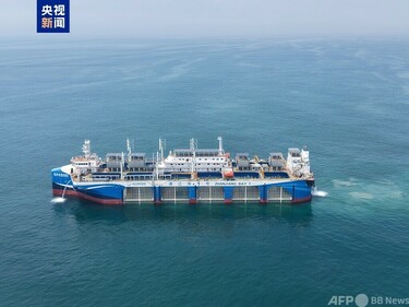 世界初の深海・遠洋型インテリジェント漁業養殖工船が中国広東省湛江に