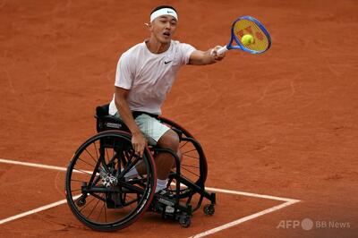 小田凱人が4連覇、 全仏OP車いす男子シングルス