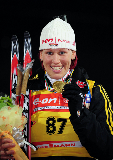 ウィルヘルム 女子7.5キロメートル・スプリントを制す、バイアスロン世界選手権