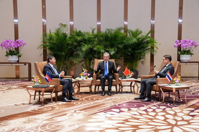 中国・カンボジア・タイの3カ国外相会合 中国雲南省で開催