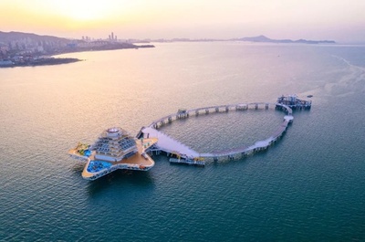 中国の大型洋上牧場「耕海1号」が運営開始