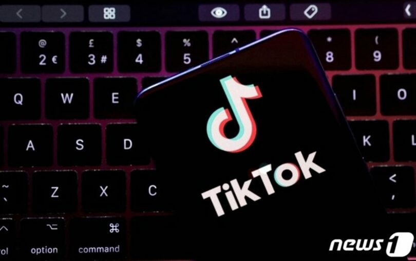 ティックトックのロゴ(c)ロイター/news1