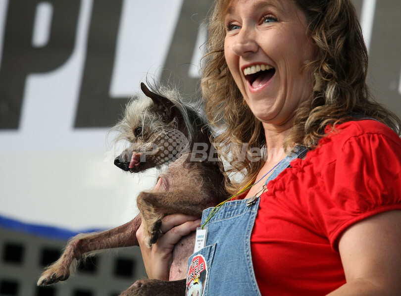 「世界で最も醜い犬コンテスト」、優勝はボクサーの雑種