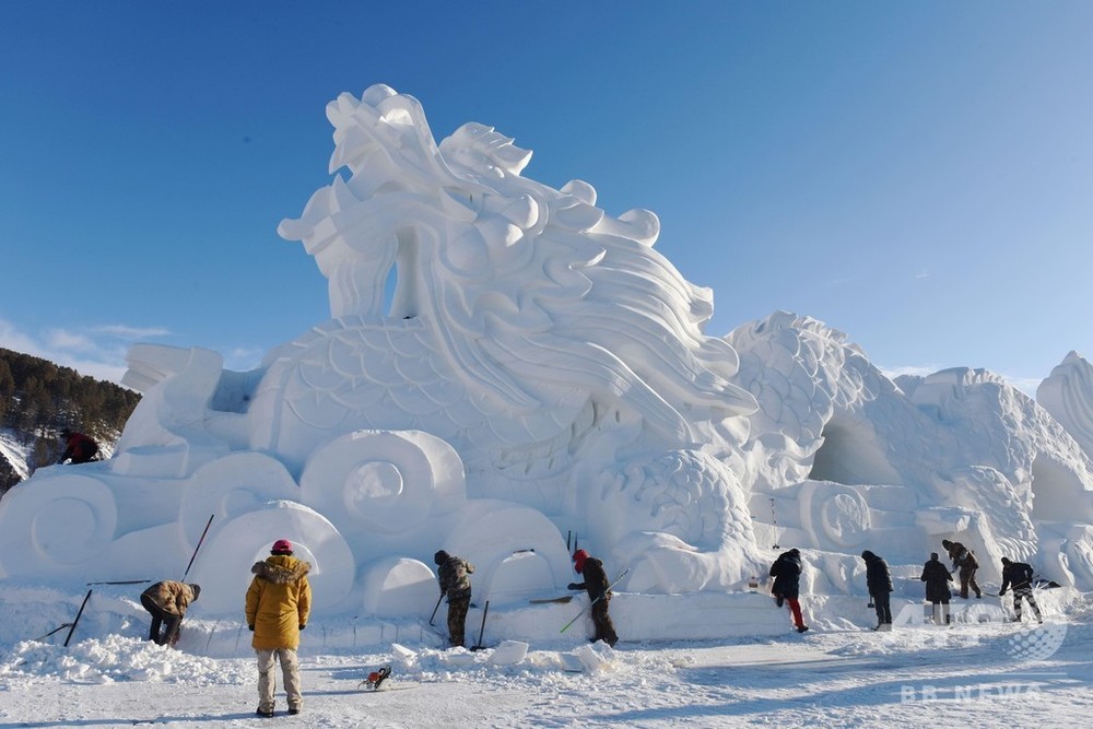 中国最北端の地、黒竜江省漠河 極寒の雪景色 写真9枚 国際ニュース
