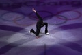 平昌冬季五輪、フィギュアスケートのエキシビションに臨むエフゲニア・メドベデワ（2018年2月25日撮影）。(c)AFP/ARIS MESSINIS