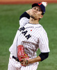 東京五輪、野球決勝、日本対米国。6回に登板する千賀滉大（2021年8月7日撮影）。(c)KAZUHIRO FUJIHARA / AFP