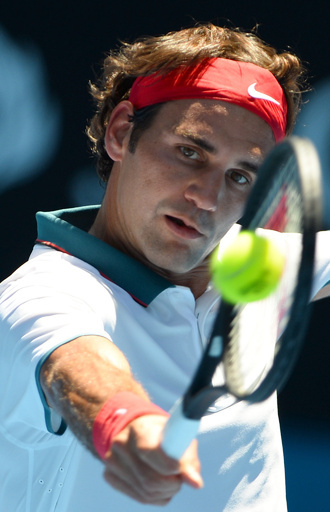 フェデラー初戦快勝、全豪オープン