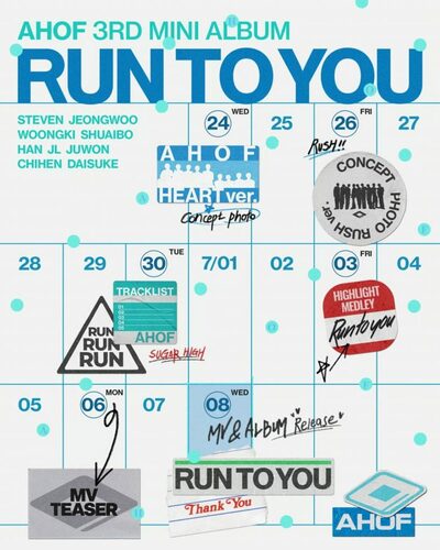 AHOF、3枚目ミニアルバム「RUN TO YOU」で本格始動