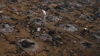 動画:インド首都、封鎖を1週間延長 コロナ感染者急増